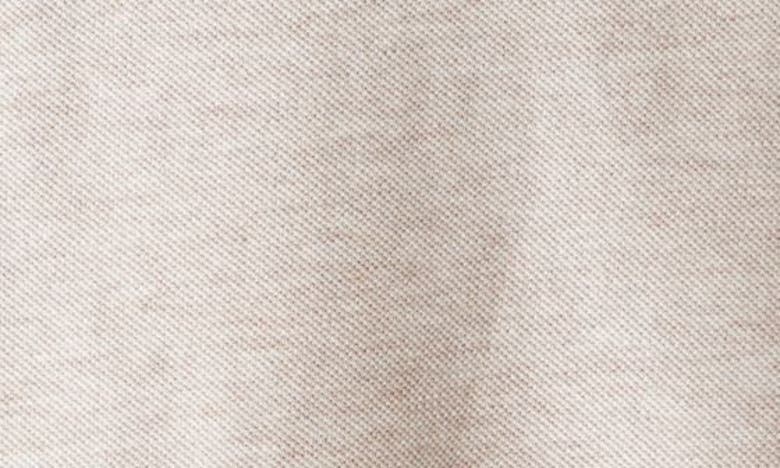 Shop Brunello Cucinelli Sequin Stripe Cap Sleeve Polo In Light Brown