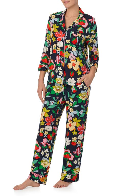 Shop Kate Spade New York Print Pajamas In Blue Floral