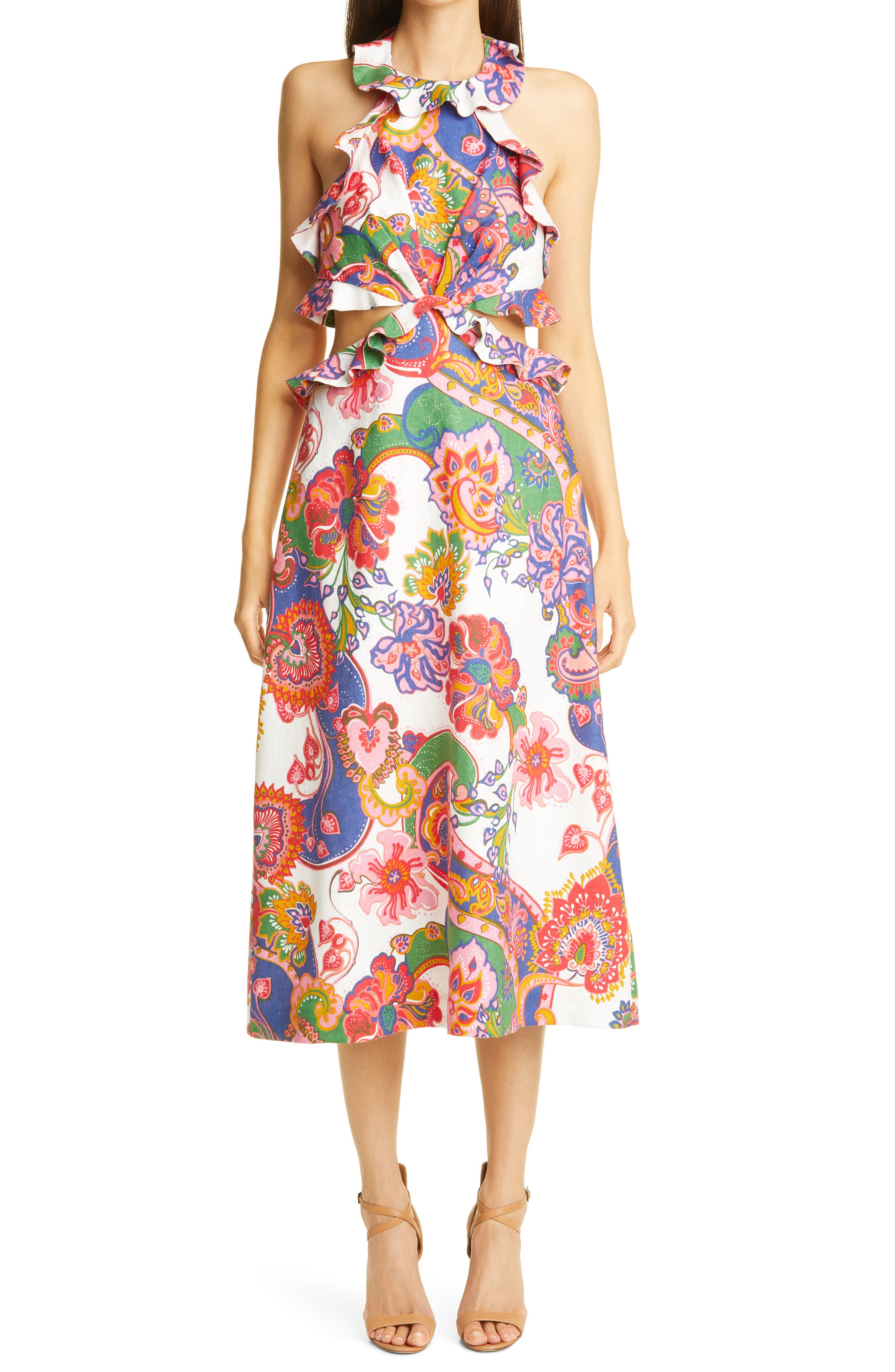 zimmermann lovestruck midi dress