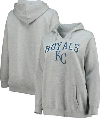 Profile White And Royal Kansas City Royals Plus Size Colorblock T