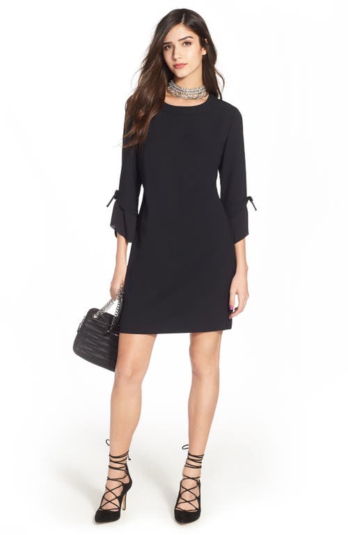 Shop Chelsea28 Ruffle Sleeve Sheath Dress In Black