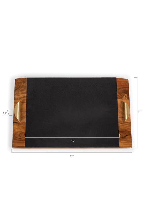 Picnic Time Covina Serving Tray In Black