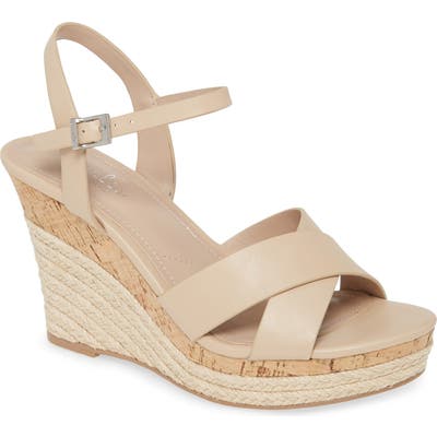 Charles By Charles David Lazard Wedge Sandal, Beige