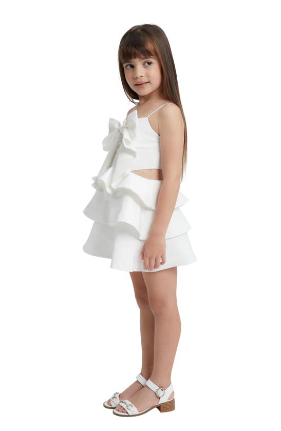 Shop Bardot Junior Kids' Tulip Bow Party Dress In Orchid White