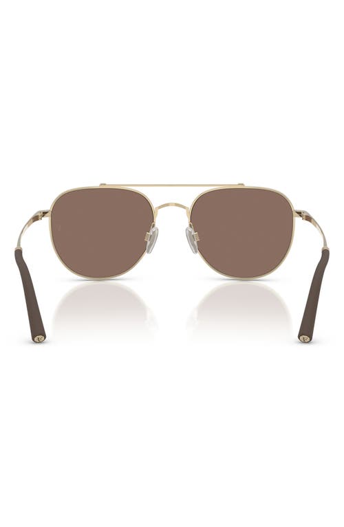 Oliver Peoples X Roger Federer 54mm Pilot Sunglasses In Gold