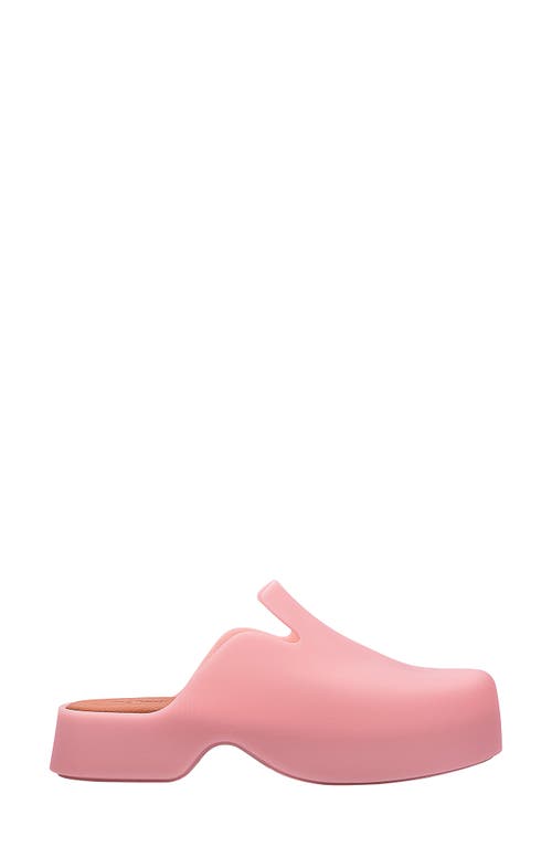 Shop Melissa Zoe Water Resistant Platform Clog In Pink/orange