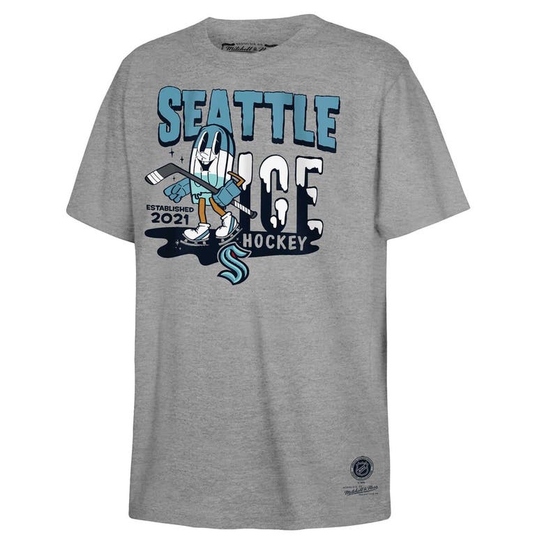 Shop Mitchell & Ness Youth  Gray Seattle Kraken Popsicle T-shirt