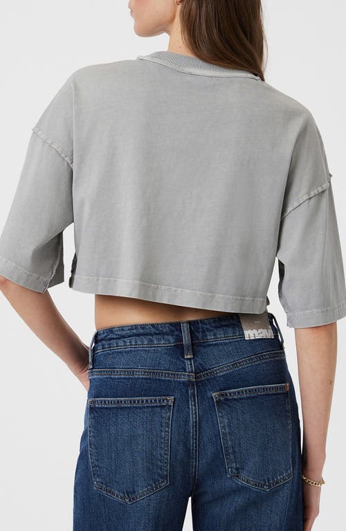 Shop Mavi Jeans Cotton Crop T-shirt In Monument