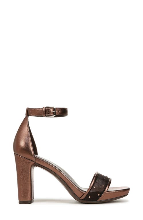 Shop Naturalizer Joy Studded Ankle Strap Sandal In Cinnamon Brown