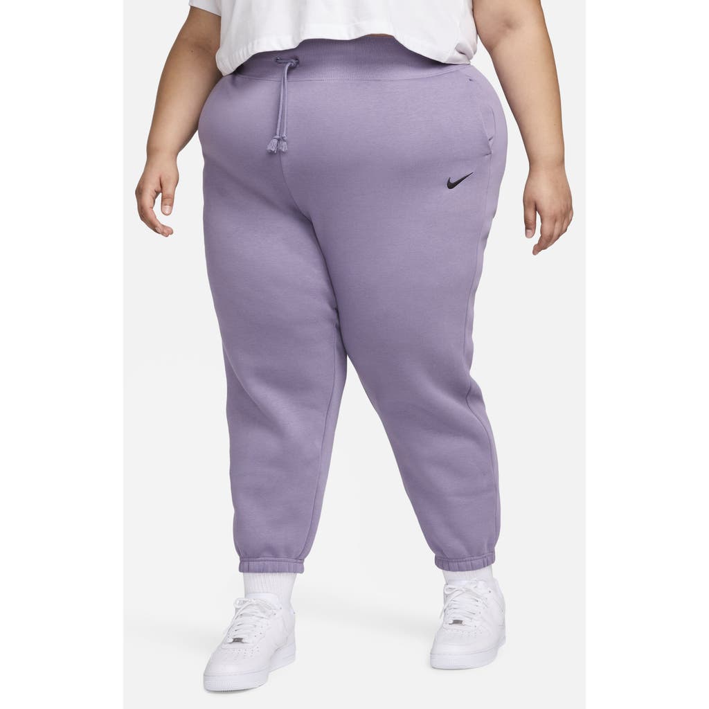 Nike Sportswear Phoenix Fleece High Waist Oversize Sweatpants In Purple