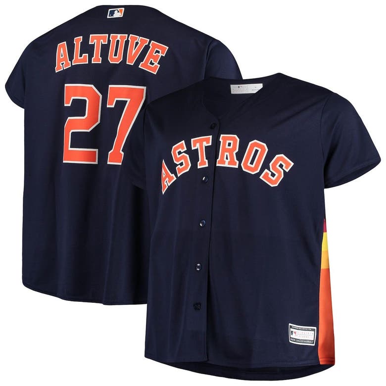 Majestic Jose Altuve Navy Houston Astros Big And Tall Replica