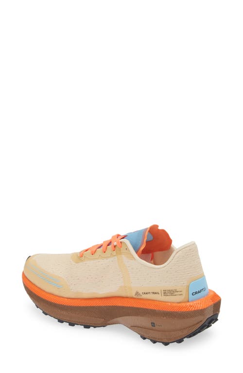 Craft Endurance Trail Running Shoe In Ecru-roots