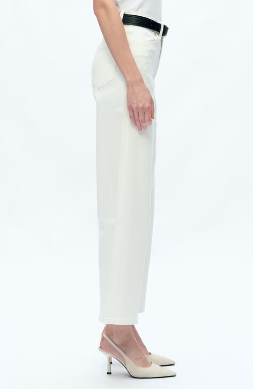 Shop Bayeas High Waist Wide Leg Jeans In White