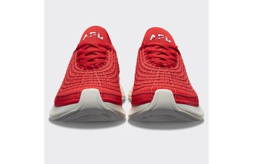 Shop Apl Athletic Propulsion Labs Techloom Zipline Sneakers In Red/ivory