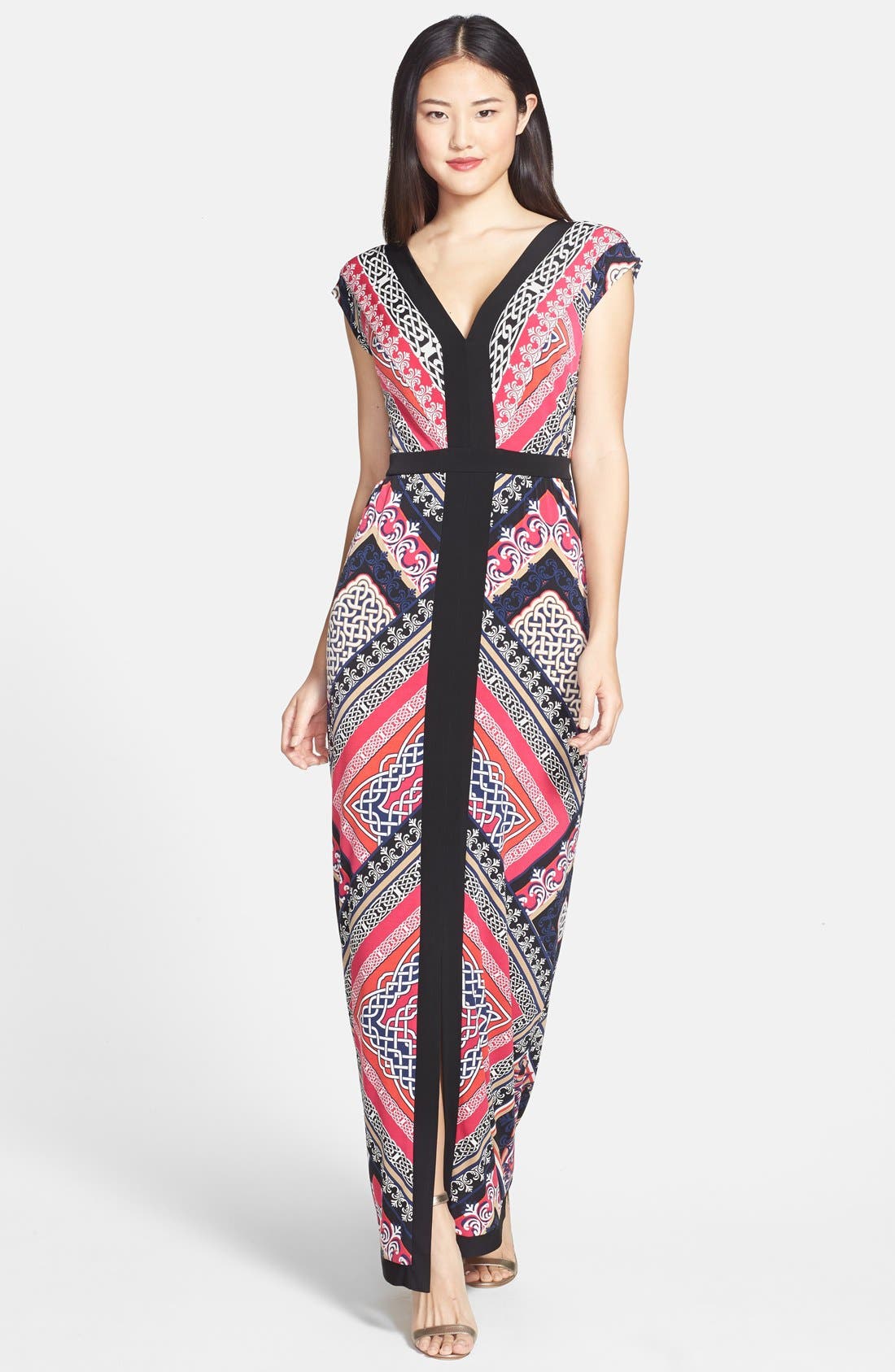Laundry by Shelli Segal Print Jersey Maxi Dress (Regular & Petite