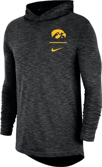 Nike Men s Nike Black Iowa Hawkeyes Slub Performance Long Sleeve