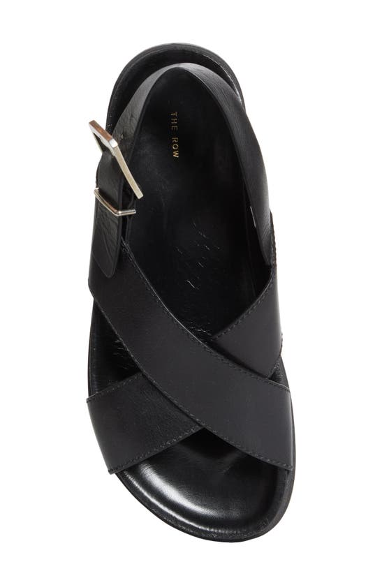 Shop The Row Crossover Strap Sandal In Black