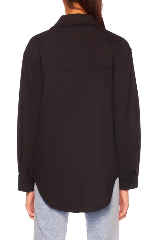 Shop Susana Monaco Shirt Jacket In Black