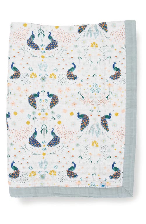 little unicorn Cotton Muslin Baby Quilt in Peacock at Nordstrom