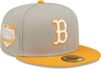 Orange boston red store sox hat