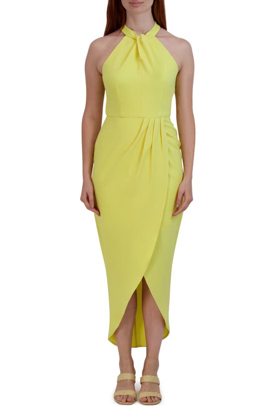 JULIA JORDAN KNOT NECK HALTER DRESS