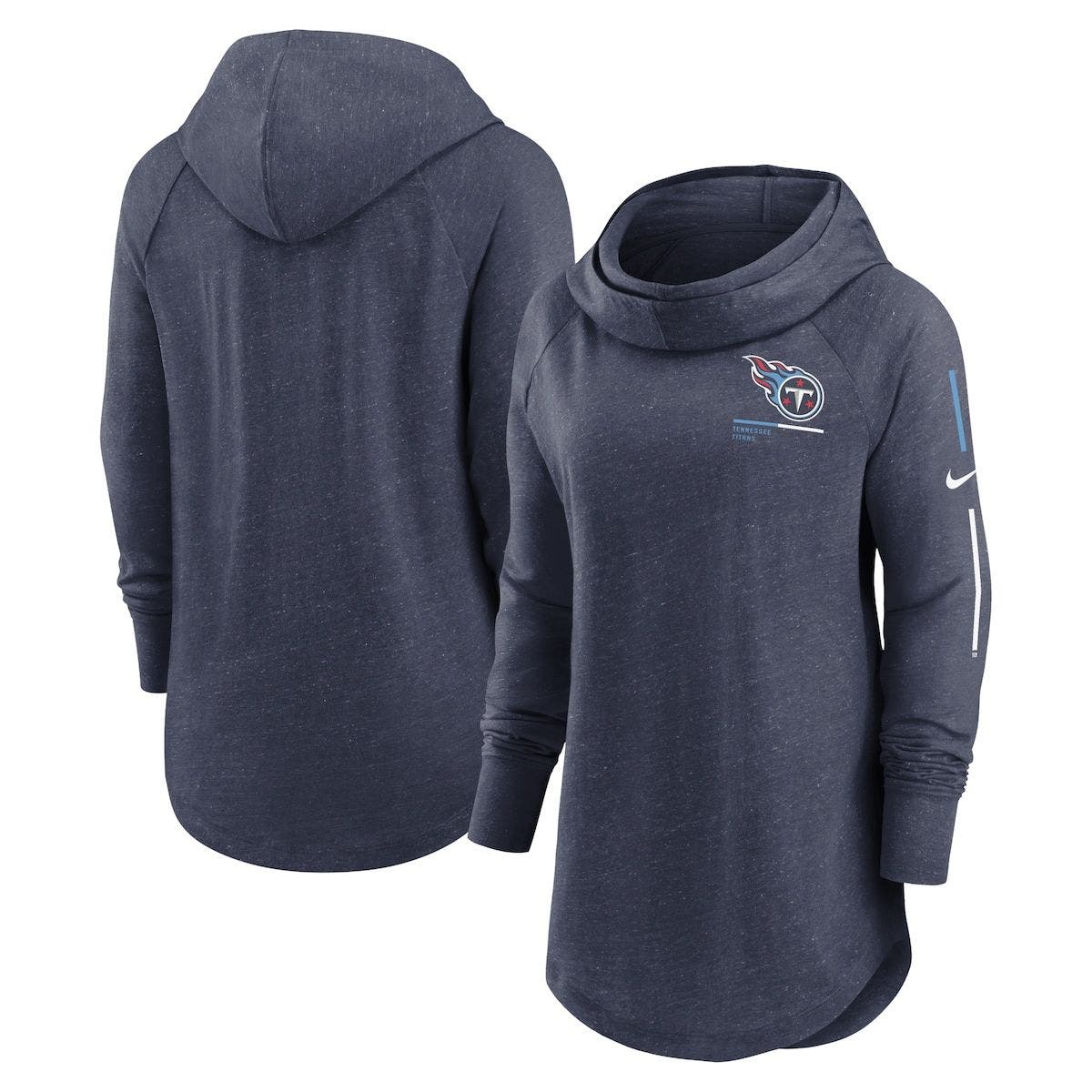 Reebok NFL Tennessee Titans sweatshirt pullover hoodie, men's size L (approx.) cotton navy blue type Vintage Second Hand