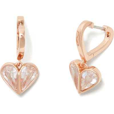 Kate Spade New York Rock Solid Heart Huggie Hoop Earrings