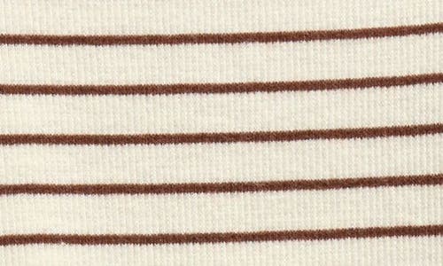 NORDSTROM NORDSTROM STRIPE BODYSUIT & CONVERTIBLE FOOTED PANTS SET