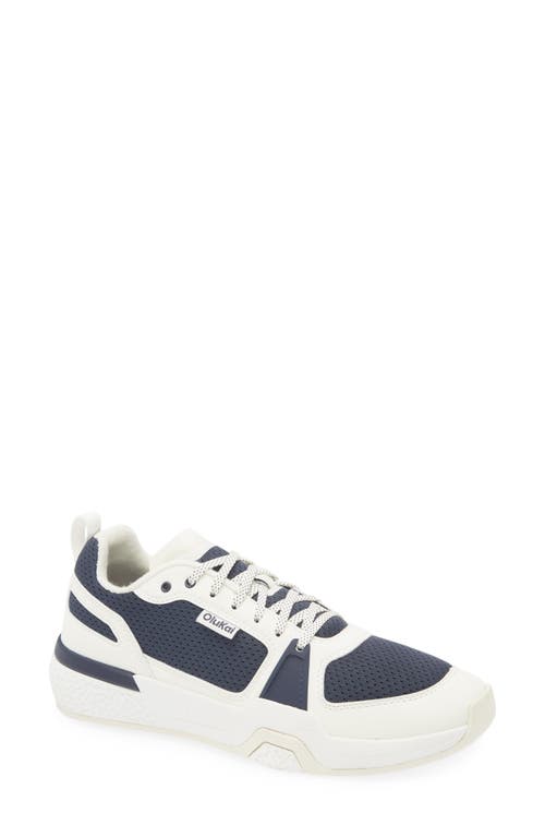 OluKai Anau Sneaker in Mood Indigo /Bright White 