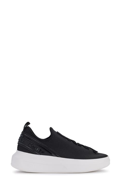 Shop Dkny Jonas Knit Platform Sneaker In Black