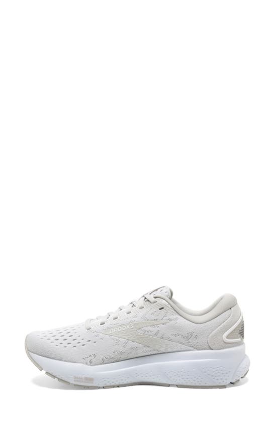 Shop Brooks Ghost 16 Running Shoe In White/ White/ Grey