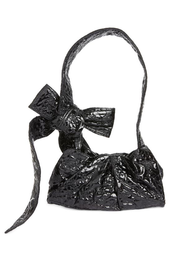 Shop Cecilie Bahnsen Vesna Floral Quilted Shoulder Bag In Black
