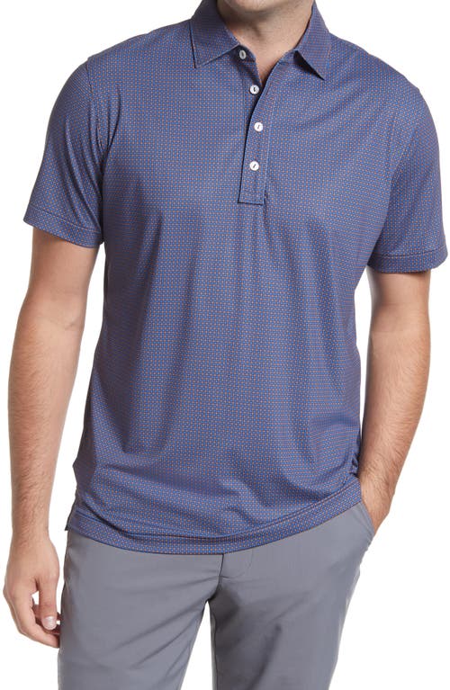 Peter Millar Crafted Andalusian Tile Performance Polo in Navy
