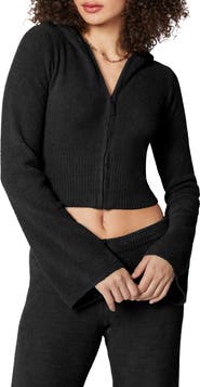 Florence by Mills Cozy Crop Zip Sweater Hoodie
