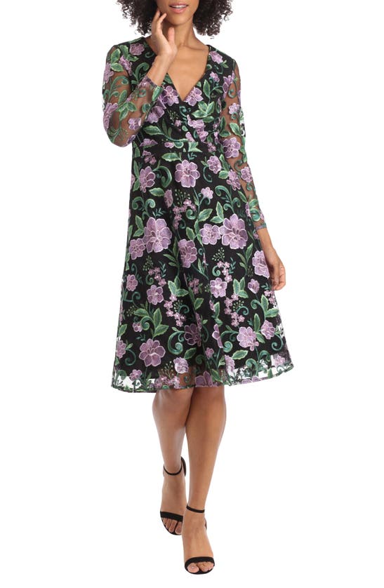 green emerald velvet dress Maggy London main image 1