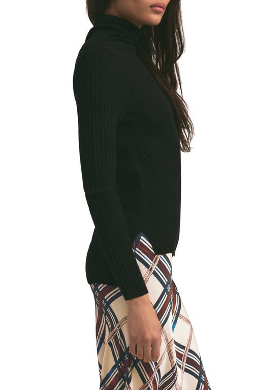 Shop Favorite Daughter The Nina Wool Turtleneck Sweater In Black