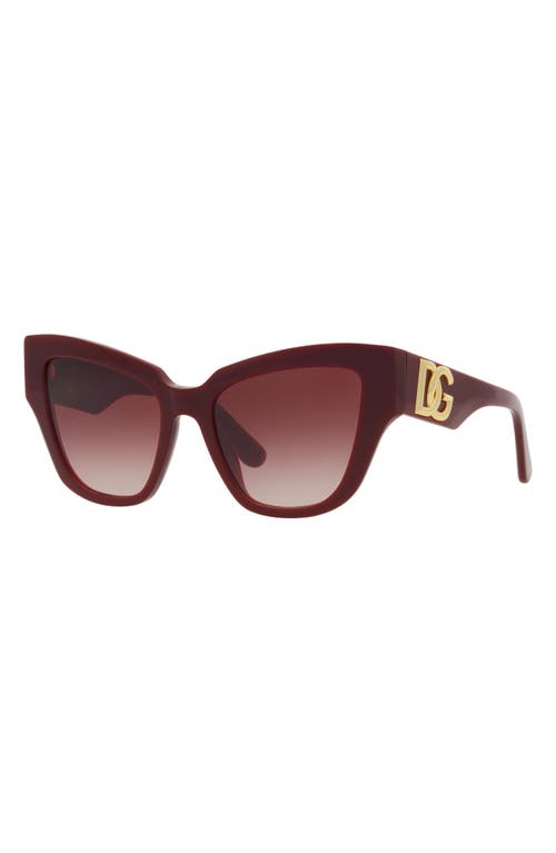 DOLCE & GABBANA DOLCE&GABBANA 54MM GRADIENT CAT EYE SUNGLASSES 