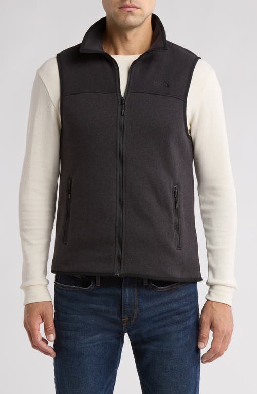 The North Face Front Range Fleece Vest In Tnf Black Heather-npf