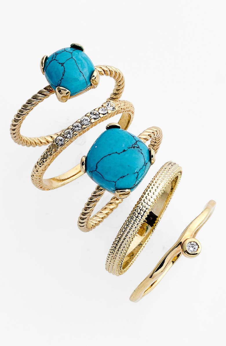 Ariella Collection Stackable Rings (Set of 5) | Nordstrom