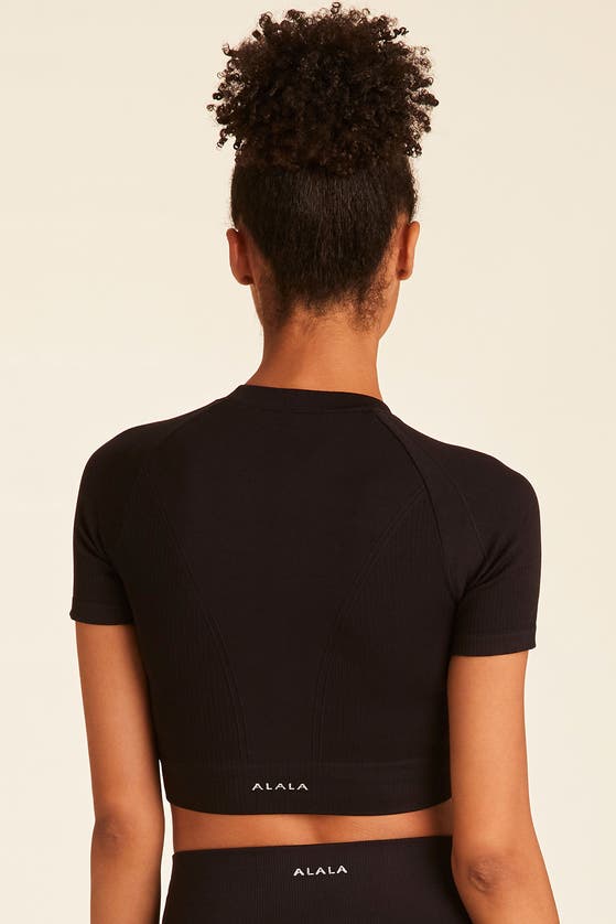 Shop Alala Barre Seamless Tee In Black