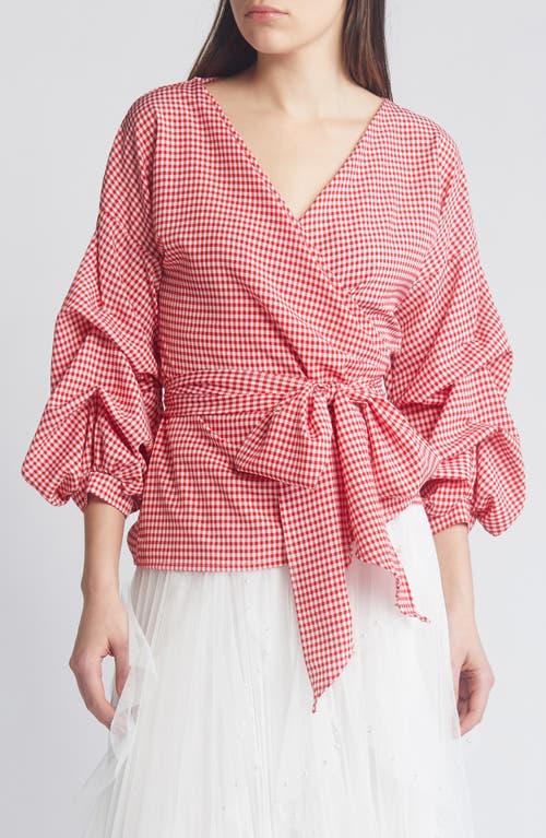 NIKKI LUND NIKKI LUND ANNA TIE WAIST WRAP TOP 