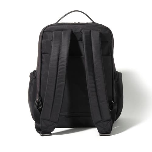 Baggallini Tribeca Expandable Laptop Backpack In Black Twill