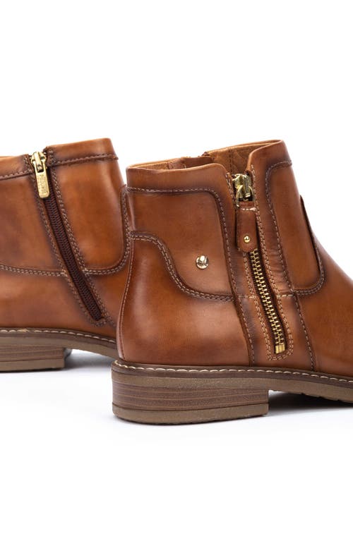 Pikolinos Aldaya Zip Bootie In Brandy