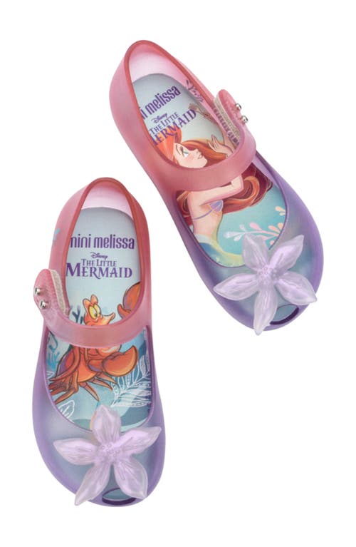 Shop Melissa X Disney® The Little Mermaid Ultragirl Ii Mary Jane In Clear/purp