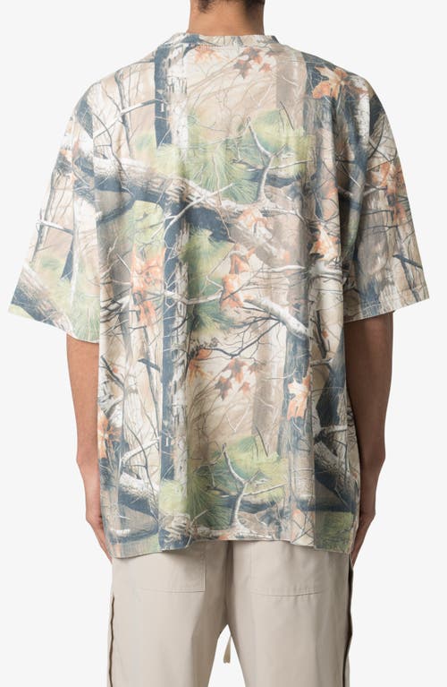 Shop Mnml Vintage Camo Print Oversize Cotton T-shirt