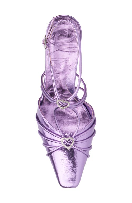 Olivia Miller Celestial Pointed Toe Pump In Purple