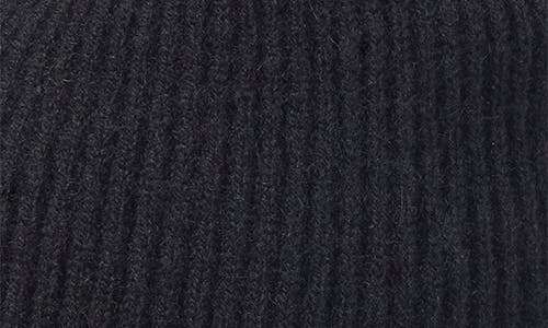 Sofia Cashmere Faux Fur Pom Embellished Cashmere Knit Beanie In Black