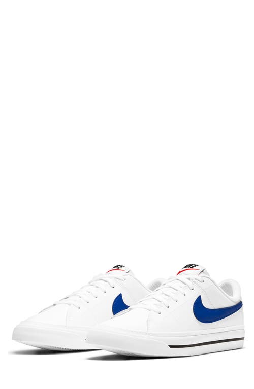 Nike Kids' Court Legacy Sneaker In White/game Royal