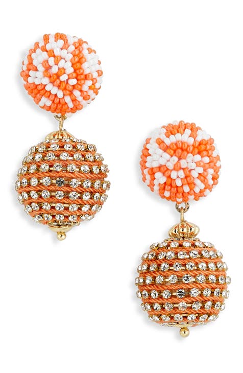 Tova Beaded Double Drop Earrings