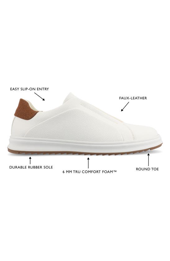 Vance Co. Matteo Tru Comfort Low Top Sneaker In White